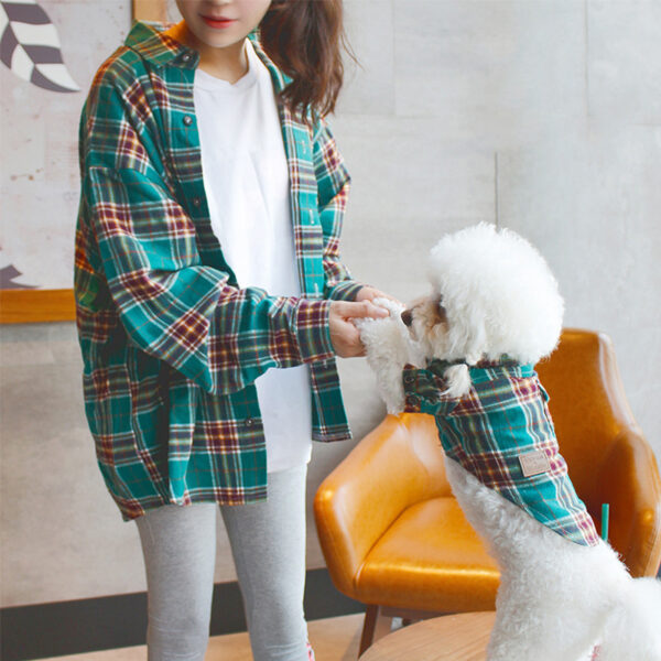 Pet parent plaid shirt