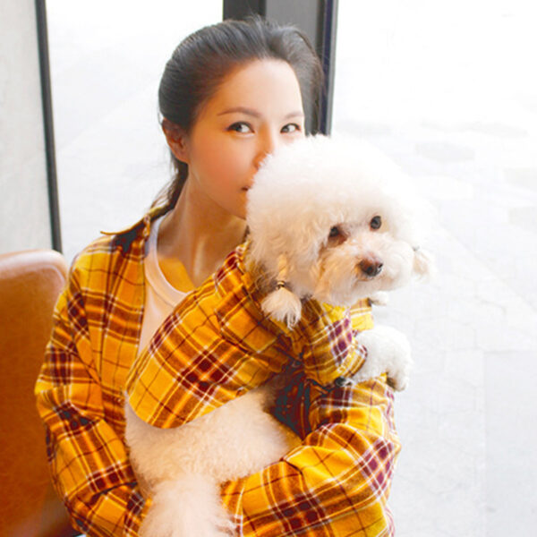 Pet parent plaid shirt - Image 3