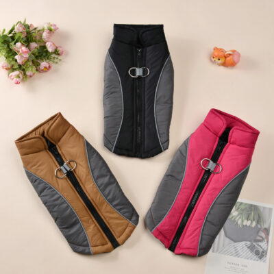 Reflective Winter Warm Dog Jacket for Large Breed Dogs