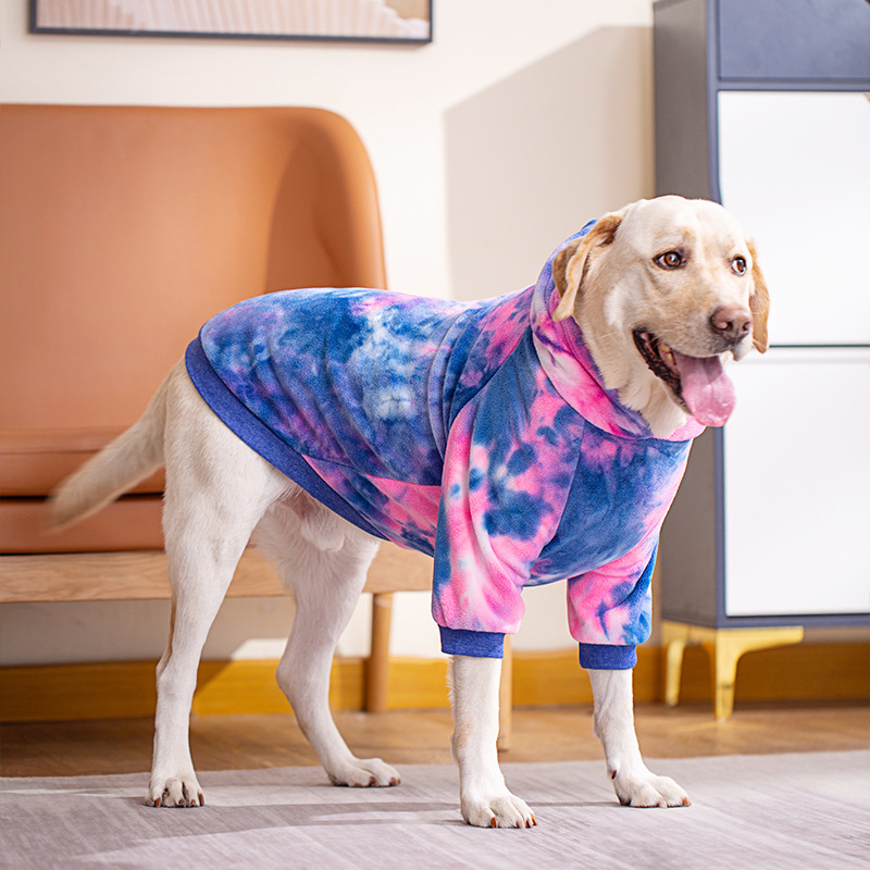 Tie-Dye Dog Hoodie for Small to Large Breeds | Trendy Pet Sweatshirt